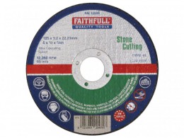 Faithfull Cut Off Wheel 125x3.2x22 Stone £1.59
